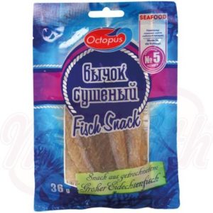 Snack de poisson-lézard à grandes écailles, séché et salé 35g