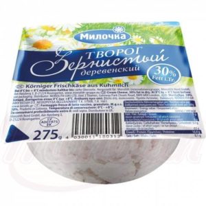 "Fromage à la crème" "Tvorog derevenskij" "30% de graisse, 275g