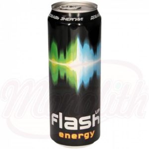 "Flash Up Energy Drink" akoholfreies Taurin- und Koffeinhaltiges Erfrischungsgetränk mit Vitaminen und Aroma, 045L